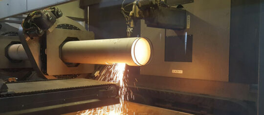 découpe laser tube grandes sections
